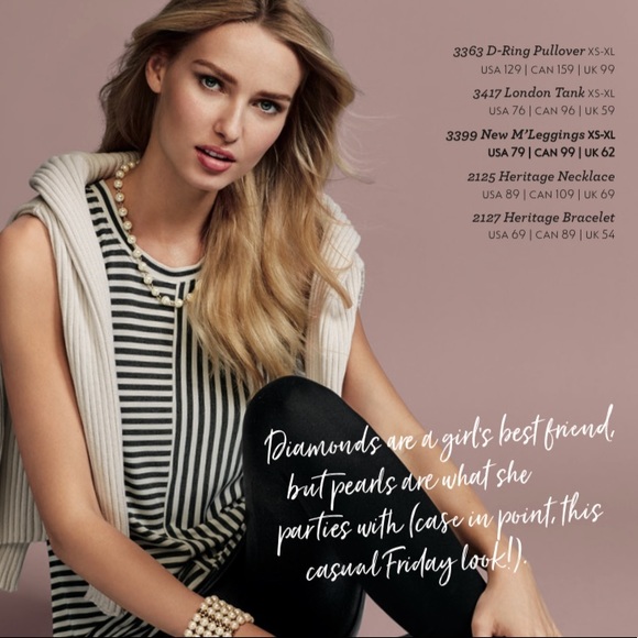 SMALL CAbi London Tank. Grey and beige stripes. - Picture 4 of 4